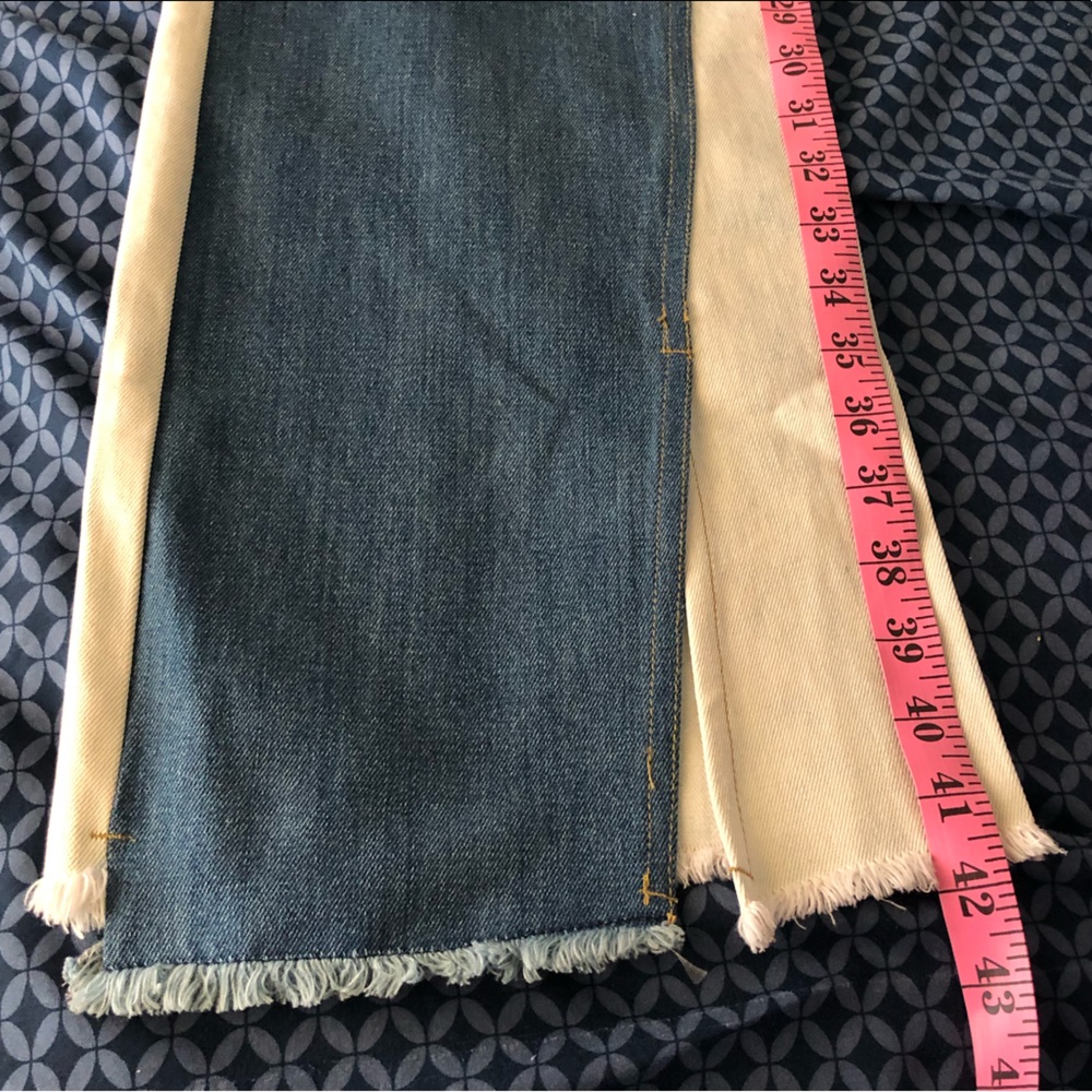 Marigold Shadows SAWAKO LOOSE DENIM WIDE LEG PANTS - Picture 11 of 11